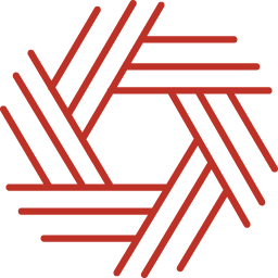 Line icon in a wreath shape.