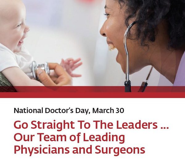 St. Peter’s Health Partners to Celebrate National Doctor’s Day on March 30