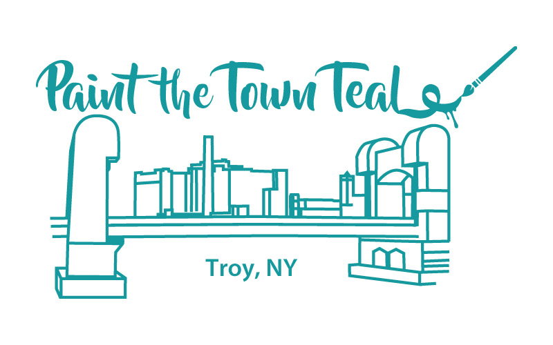 Paint the Town Teal Logo